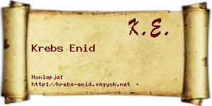 Krebs Enid névjegykártya